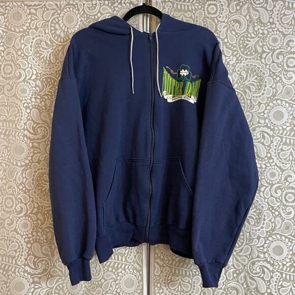 Notre Dame Vintage Hoodie Large - Picture 1 of 5